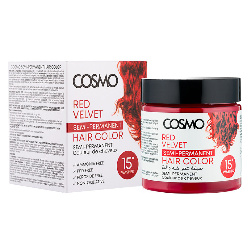 Semi-Permanent Hair Color Red Velvet